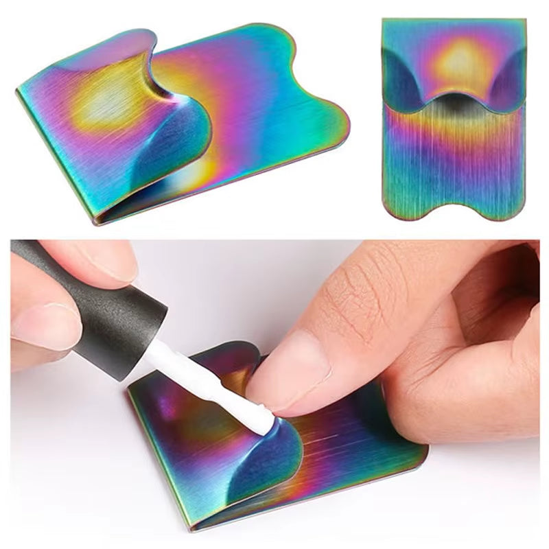 1Pcs Easy French Cut V-Shape Tips Manicure Edge Trimmer C-Curve/Oval Shape Trimmer Steel Line Tools Nail Art Acrylic Cutter AM01